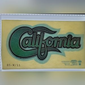 Vintage Heat Transfer for Tshirt 1970s California Glitter